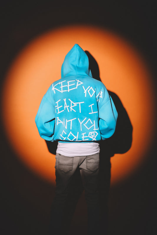 SadBoy X SadGirl "Heart N Soles" Acid Wash Oversize Hoodie - 420 GSM